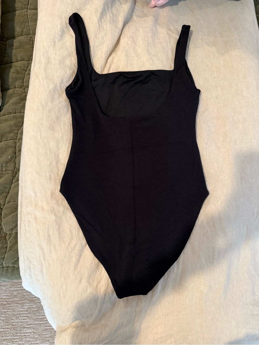 nuuds Black Minimal One-Piece Swimsuit - Picture 2 of 4